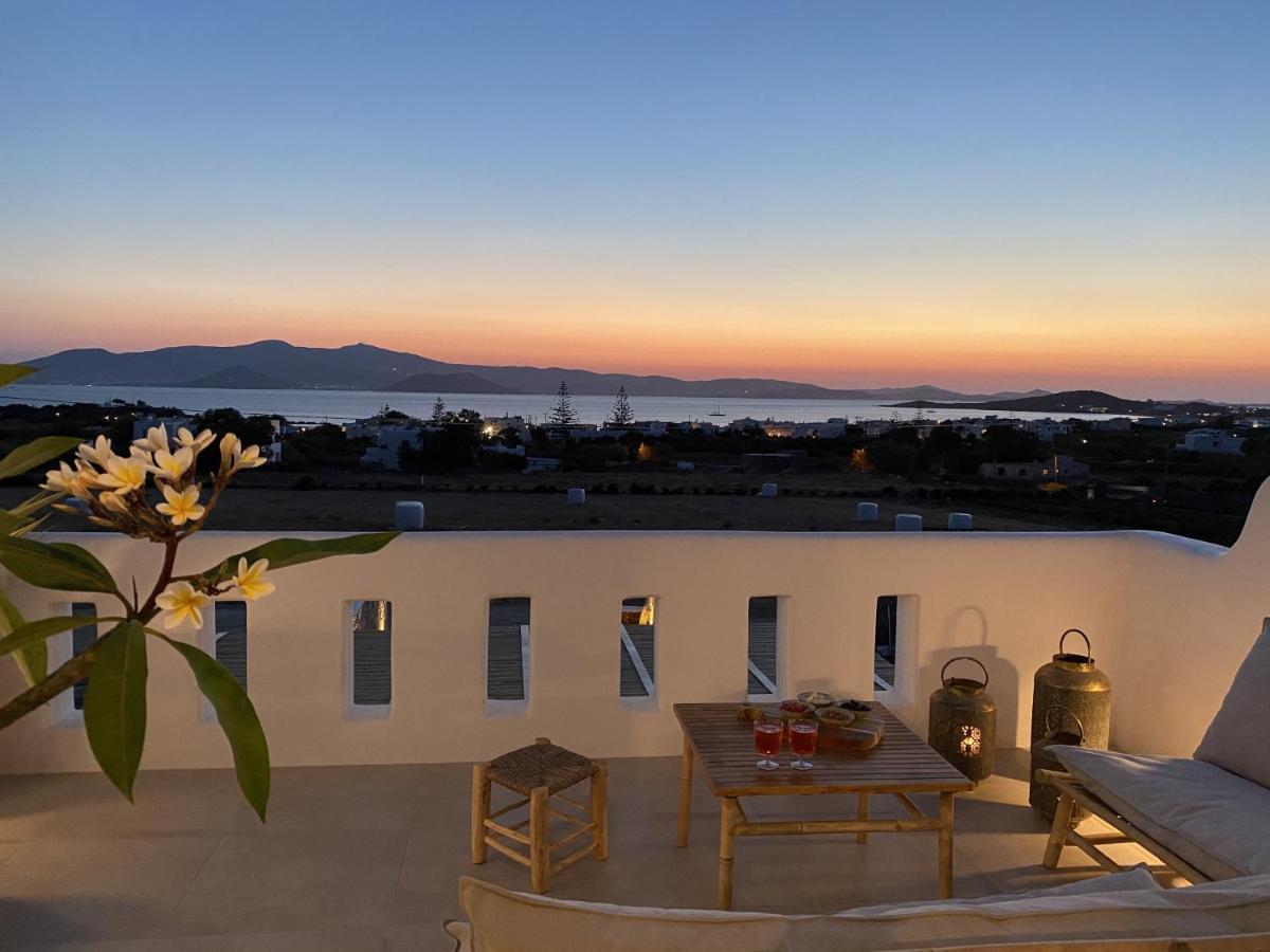 Villa Ypsilon Naxos - Luxury Holiday House With Amazing Sea View & Private Pool Agia Anna  Exterior foto